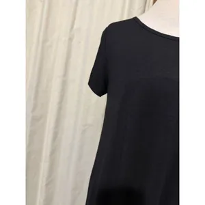 She & Sky Lounge‎ Midi Dress M Black Short Sleeve Scoop Neck A-Line T-Shirt Minimalist thumbnail 9