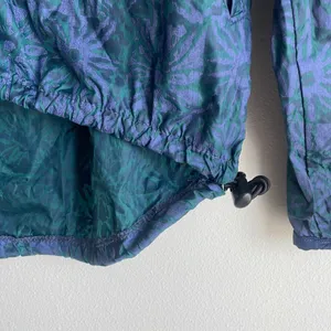 Vintage Windbreaker Jacket Green Size M thumbnail 3