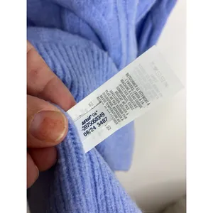 Aerie Cable Knit Sweater Womens S Blue New Oversized Crewneck Raglan Sleeve thumbnail 7