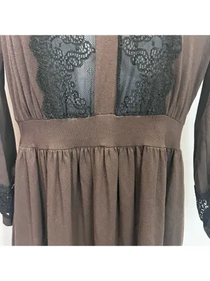 Anthropologie Only Hearts Helena Stuart Lace Midi Dress Sz M Cottage-core thumbnail 6