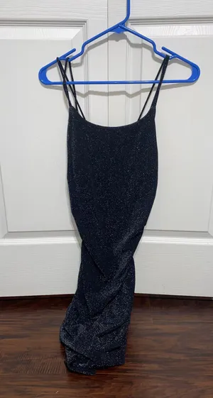 Mini Dress Sparkly Black thumbnail 1