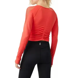 FP Free People Movement On The Rise Long Sleeve Layer Bittersweet Red XS / S thumbnail 3
