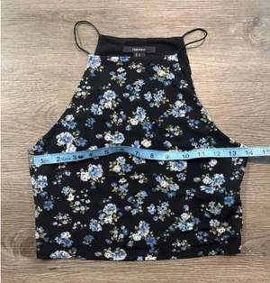 Forever 21 Floral Crop Tank Top thumbnail 6