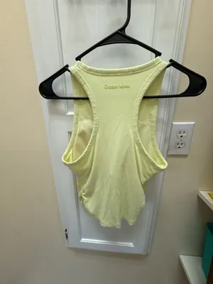 Outdoor Voices Women's Ribbed Racerback Crop Tank Top with Built-in Shelf Bra thumbnail 3