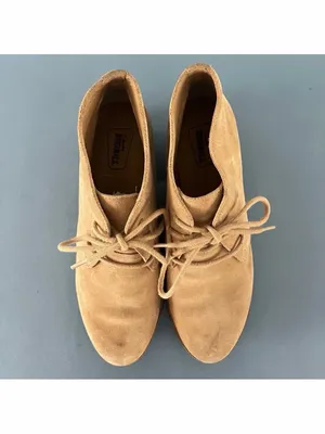Clarks Originals Phenia Carnaby Tan‎ Brown Leather Chukka Lace Up Heel Boots thumbnail 7