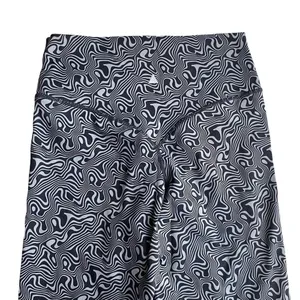 Vitality Storm Legging Black Gray Swirl Eclectic Psychedelic Workout Yoga Size M thumbnail 8