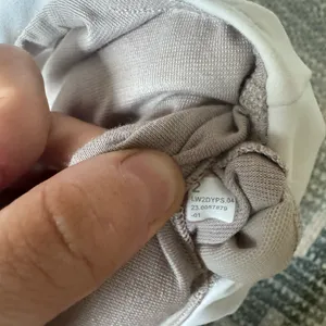 Lululemon Athletica White and Tan Sports Bra with Wide Straps thumbnail 3