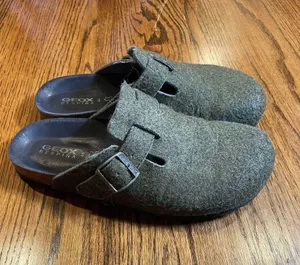 Geox Respira Wool Felt Buckle Clogs Size 41 thumbnail 1