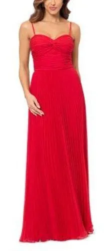 AQUA Pleated Chiffon Gown Size 4‎ thumbnail 1