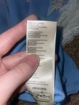 Free people blue let’s talk baby tee thumbnail 5
