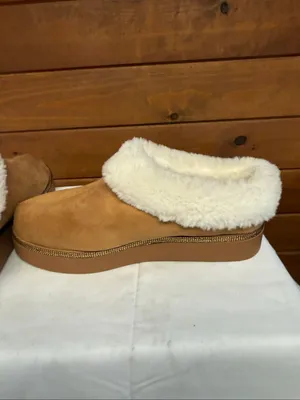 Joy Mangano Joy Glamorous Cozy Slippers with Orthotic Insole Sz 10 WIDE NWOT thumbnail 5