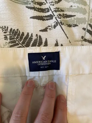 American Eagle womens khaki shorts thumbnail 3