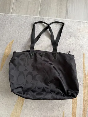 COACH Signature Black Getaway Weekender Shoulder Tote Bag w/ Pouch thumbnail 16