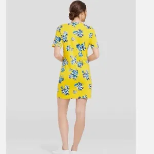 Draper James Summerall Hillsboro Floral Mini‎ Soft Dress Yellow Small thumbnail 4