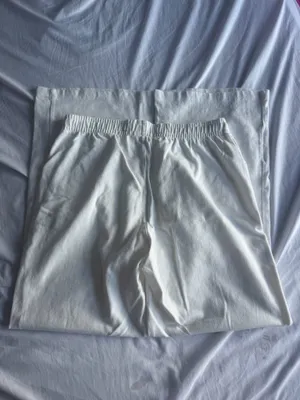 Brandy Melville white wide leg sweatpants thumbnail 2