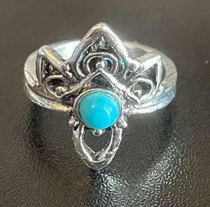 Turquoise stone girl ring size 4.5 thumbnail 1