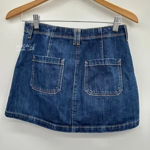 Hollister Button-Front Denim Mini Skirt Size 26 thumbnail 2