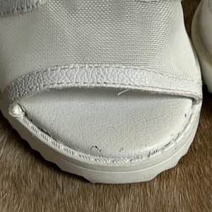 Karl Lagerfeld Paris Women's White‎ Blayze Lug Sole Peep Toe Bootie Size 5 B77 thumbnail 6