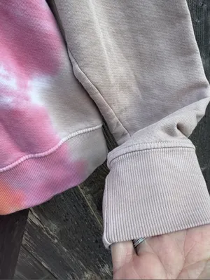 EUC DAYDREAMER Varsity Mauve Multi Tie-Dye Pullover Sweatshirt Size Small thumbnail 8