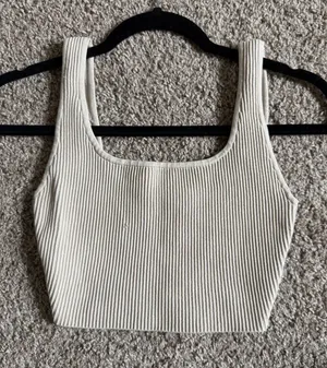 Aritzia Babaton Sculpt Knit Square Neck Tank Crop thumbnail 1