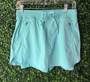 Athleta Aqua Blue Trekkie Skort Sz 2 thumbnail 1
