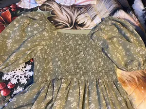 Green MikaRose square neck maxi Dress thumbnail 6