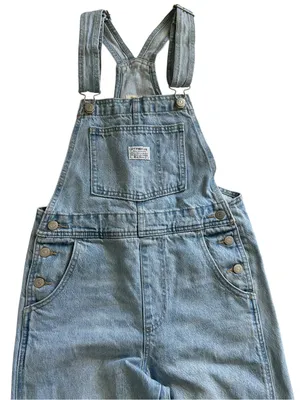 Levi’s Premium VINTAGE OVERALLS Size XS Retro 90s baggy workwear Utility Granola thumbnail 6