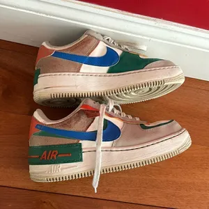 Nike Women's Sneakers Air Force 1‎ Low Shadow Sail Blue Green sz 8 CI0919-109 thumbnail 5