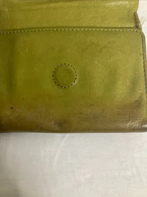 HOBO Olive-Toned Green Leather Kiss-Lock Wallet thumbnail 4