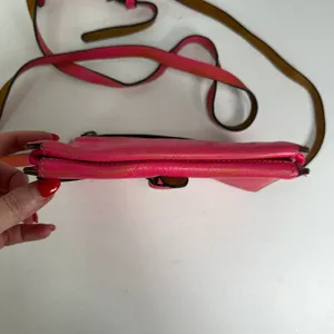 Patricia Nash Torri Hot Pink Leather Small Crossbody Purse Bag Distressed Wallet thumbnail 6