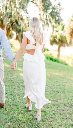 Show Me Your Mumu Zoey Midi Dress ~ Ivory Luxe Satin thumbnail 2