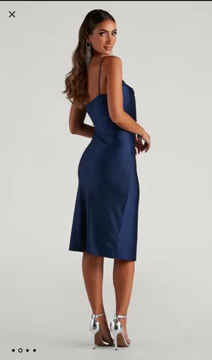 Windsor Sleek And Smooth High Slit Midi Dress thumbnail 3