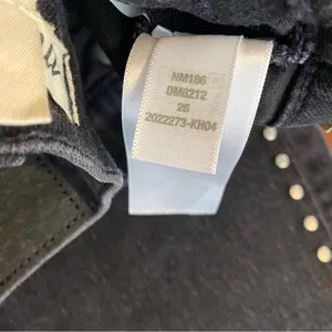NWT Madewell Limited-Edition‎ Drop: The Studded '90s Straight Jean size 26 black thumbnail 4