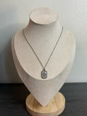 Handmade Silver Flower Necklace | Waterproof & Tarnish Resistant thumbnail 2