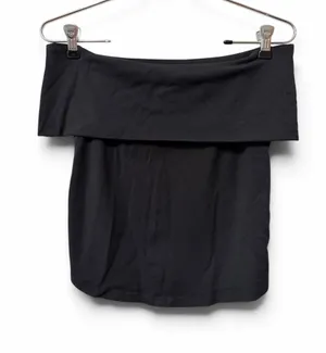 Aerie Off the Shoulder Fold Over Women's Top in Black Size M thumbnail 1