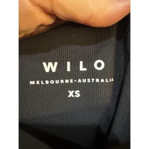 WILO THE LABEL Women's NWT Unitard Black Flare Rib Yoga/Athletic Jumpsuit thumbnail 4