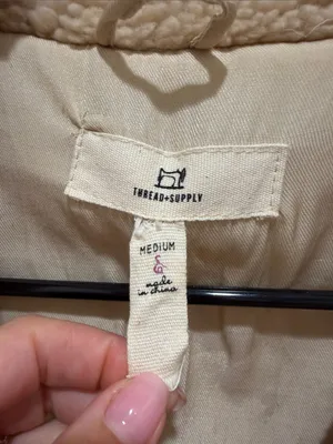 Thread + Supply Cream Cozy Sherpa Zip thumbnail 3
