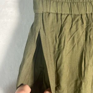 Melrose and Market Olive Green Wide Leg Pants Elastic Waist‎ Drawstring XS thumbnail 8