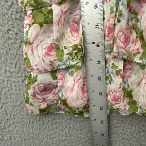 Y2K Abercrombie & Fitch Tiered Floral Cami Babydoll‎ Top Cottagecore Women's XS thumbnail 7