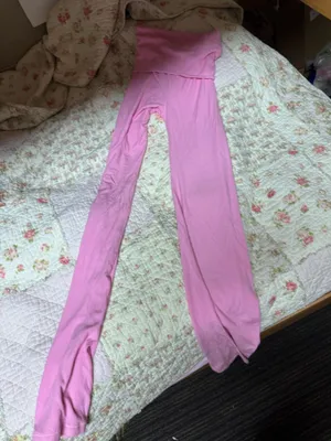 skims bubblegum ribbed fold over pants xxs thumbnail 4