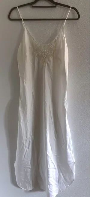 Ralph Montenero for Blanche Slip Nightgown Women Medium Ivory 1960s Vintage Lace thumbnail 1
