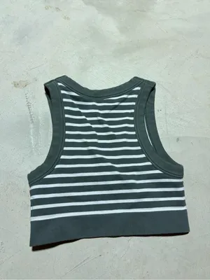 Aerie offline seamless stretch medium support sports bra striped tank small thumbnail 6