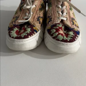 Free People Crochet Sneakers Boho Casual Festival Streetwear Festive Trendy Indi thumbnail 7