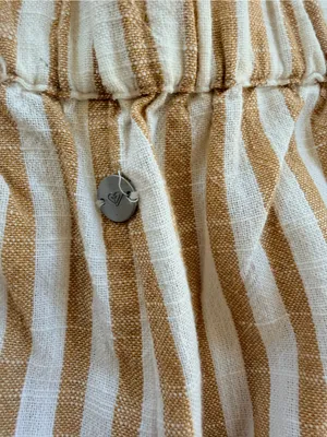 Roxy Cream and White Striped Wide-Leg Pants thumbnail 4