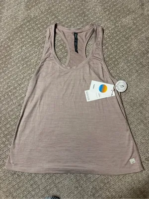 Vuori heathered mauve racerback tank top , size XL thumbnail 1