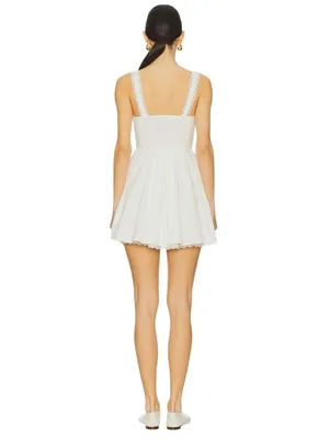 MORE TO COME Zia Mini Dress in White XLarge New Womens thumbnail 2