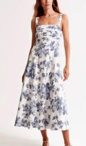 Abercrombie Emerson Midi Dress Floral thumbnail 1