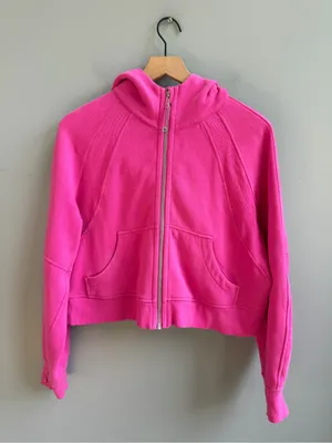 Lululemon Scuba Oversized Full Zip Sonic Pink Size XS / S thumbnail 3