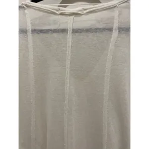 We The Free Off White V-Neck Raw Hem Oversize Boho Top Small thumbnail 6
