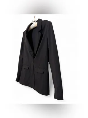 H&M Divided Women’s Long Sleeve Single Breasted One Button Black Blazer Size 4 thumbnail 11